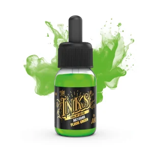 Encre AK Interactive - Fluor Green Ink - 30 mL