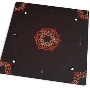 Tapis de jeu néoprène - Rosaces Rouges - 60x60cm