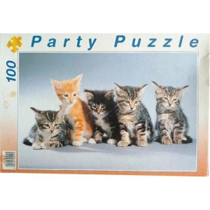 Party puzzle 100 pièces – Chatons   –   neuf