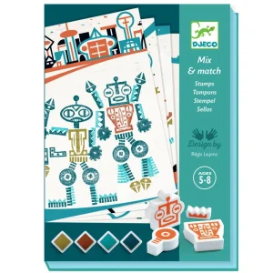 Coffret de tampons - "Alien robots"